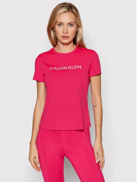 Calvin Klein Performance Calvin Klein Performance Koszulka techniczna Wo 00GWF1K140 Różowy Slim Fit