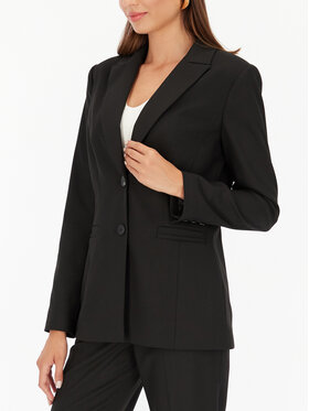 Potis & Verso Potis & Verso Marynarka Nesi Czarny Slim Fit