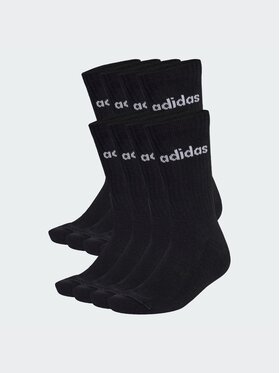 adidas adidas Skarpety długie LINEAR CUSHIONED CREW SOCK 10 PAIR PACK Czarny