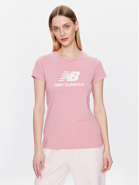 New Balance New Balance T-Shirt Essentials Stacked Logo WT31546 Rosa Athletic Fit
