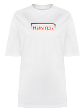 Hunter Hunter Tričko Abele UNISEX HARU0007251 Biela Regular Fit