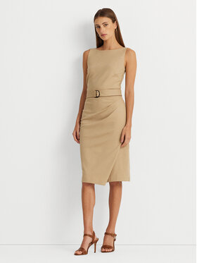 Lauren Ralph Lauren Lauren Ralph Lauren Ежедневна рокля 200925753001 Бежов Slim Fit