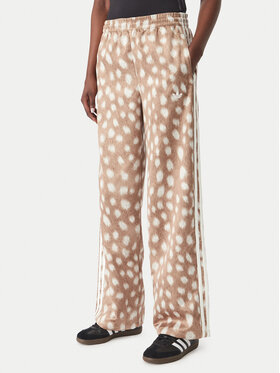 adidas adidas Pantaloni da tuta Firebird KT2144 Marrone chiaro Wide Leg
