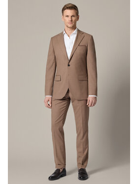Lancerto Lancerto Garnitur Getafe GA073126000010 Brązowy Slim Fit