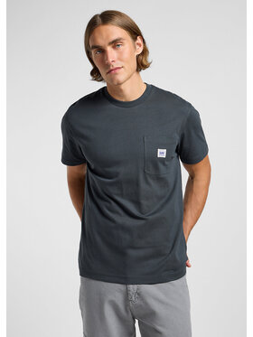Lee Lee T-Shirt WW POCKET TEE Szary Regular Fit