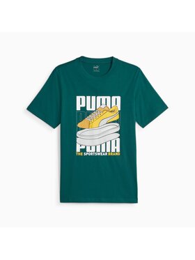 Puma Puma T-Shirt 677186 Zielony Regular Fit
