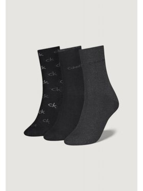 Calvin Klein Calvin Klein Calzini corti SOCK 3P LUREX LOGO GI Nero