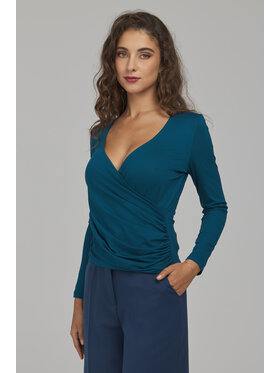 NIFE NIFE Bluzka B236 Zielony Slim Fit