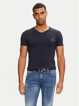 Versace Versace Tricou AUU01004 1A1001 Bleumarin Regular Fit