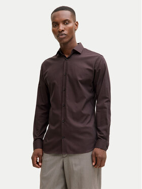 Jack & Jones Jack & Jones Košeľa Parker 12227385 Bordová Slim Fit