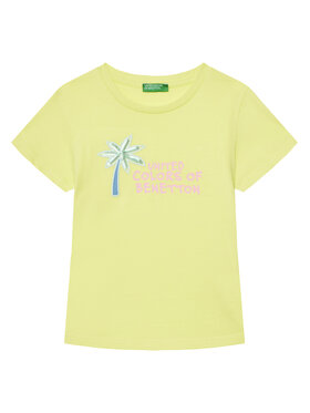 United Colors Of Benetton United Colors Of Benetton Тишърт 3I1XG10JB Жълт Regular Fit