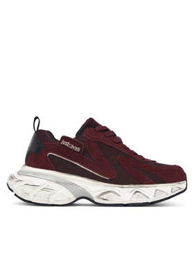 Just Cavalli Just Cavalli Sneakersy 81RA3SC2 ZSF04 Bordowy