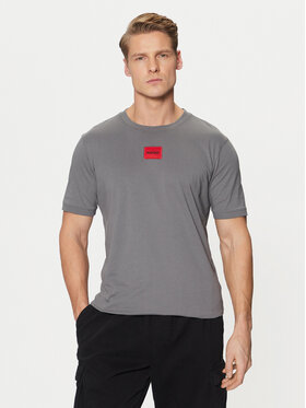 HUGO HUGO T-krekls Diragolino212 50447978 Pelēks Regular Fit