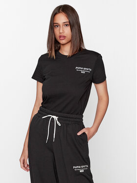 Puma Puma Tricou Puma Team Graphic 621437 Negru Regular Fit