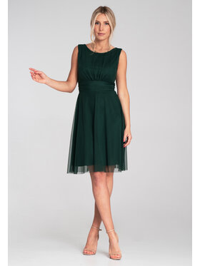 FIGL FIGL Koktejlové šaty M1208 Zelená Flared Fit