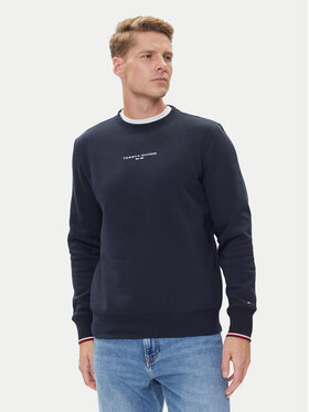 Tommy Hilfiger Tommy Hilfiger Суитшърт Small Logo MW0MW37471 Тъмносин Regular Fit