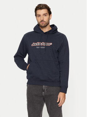 Jack&Jones Jack&Jones Džemperis ar kapuci Vesterbro 12265766 Tumši zils Relaxed Fit