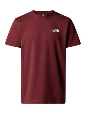 The North Face The North Face T-Shirt Simple Dome Tee Bordowy Regular Fit