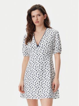 Tommy Jeans Tommy Jeans Rochie de vară DW0DW20337 Écru Regular Fit