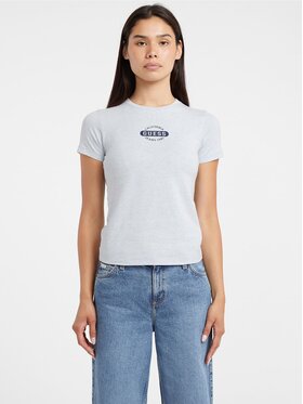 Guess Jeans Guess Jeans T-Shirt 178650 Modrá Classic Fit
