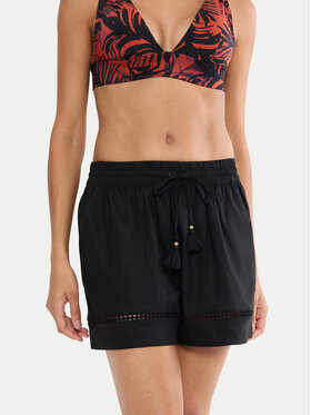 Triumph Triumph Kratke hlače pižama Summer Wear 10227237 Črna Regular Fit