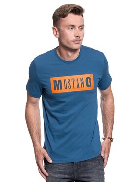 Mustang Mustang T-shirt ALEX C LOGO TEE Blu Regular Fit