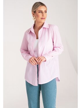 FIGL FIGL Koszula M1174 Różowy Regular Fit