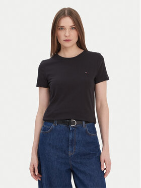 Tommy Hilfiger Tommy Hilfiger Футболка Heritage Crew WW0WW22043 Чорний Regular Fit