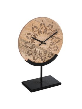 MIAhome MIAhome Zegar stojący drewniany RELLOTGE 34,5 cm Brązowy