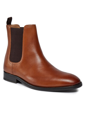 Ted Baker Ted Baker Členková obuv s elastickým prvkom 260007 Hnedá