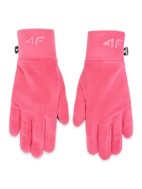 4F 4F Детски ръкавици JAW22-AGLOU011 Розов