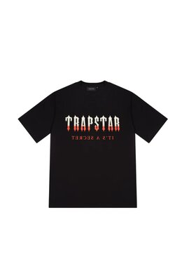 Trapstar Trapstar T-Shirt Decoded Black/Red Gradient Tee Czarny Oversize
