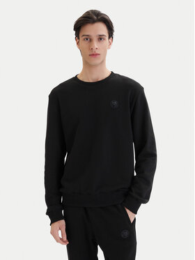Plein Sport Plein Sport Bluză SAFC MJO1438 STE003N Negru Regular Fit