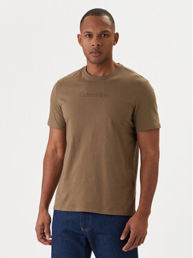 Calvin Klein Calvin Klein T-Shirt Logo 30s LV04LD230G Braun Regular Fit