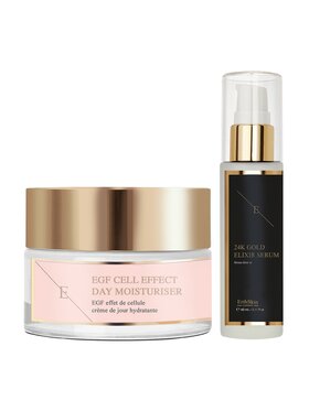 Erthskin London Erthskin London Przeciwzmarszczkowe serum eliksirowe 24-karatowe złoto + EGF Cell Effect Krem nawilżający na dzień Serum