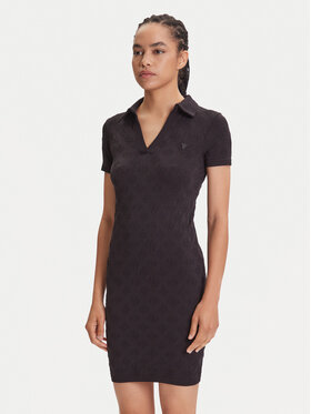 Guess Guess Sukienka codzienna V5YK05 Z3OA0 Czarny Regular Fit