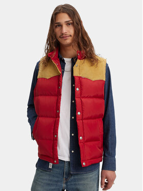 Levi's® Telovnik Western Super Puffer A5634-0003 Rdeča Regular Fit