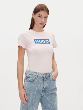 HUGO HUGO T-Shirt Classic Tee_B 50510772 Růžová Slim Fit