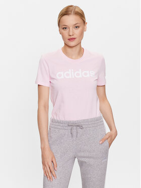 adidas adidas Marškinėliai Essentials Slim Logo T-Shirt GL0771 Rožinė Slim Fit