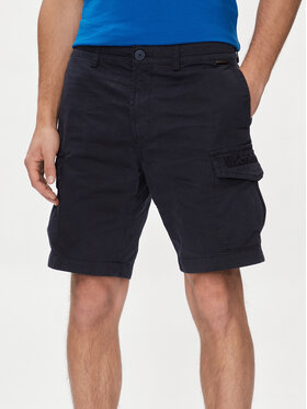 Napapijri Napapijri Шорти з тканини N-Deline NP0A4HOT Cиній Regular Fit