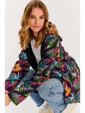 NAOKO NAOKO Prechodná bunda Violet Geo Farebná Oversize