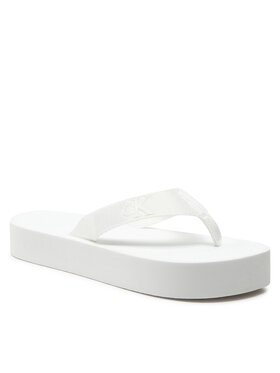 Calvin Klein Jeans Japonke Flatform Flipflop Jelly YW0YW01398 Bela