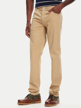 Kappa Kappa Spodnie materiałowe Gabardine 67117PW Beżowy Regular Fit