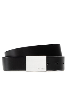 Calvin Klein Calvin Klein Moški pas Formal Plaque Belt 3.5cm K50K504309 Črna