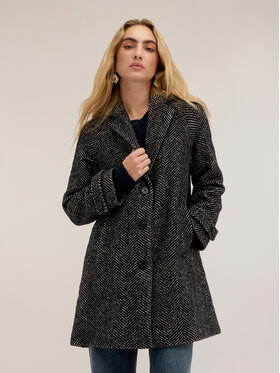 Motivi Motivi Cappotto invernale 0015W000142N0Z3 Nero Regular Fit