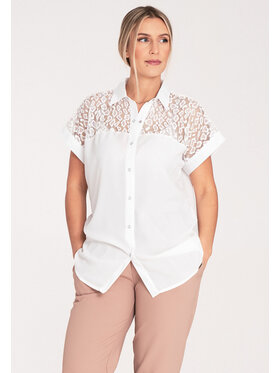 FIGL FIGL Halenka M1073 Bílá Regular Fit