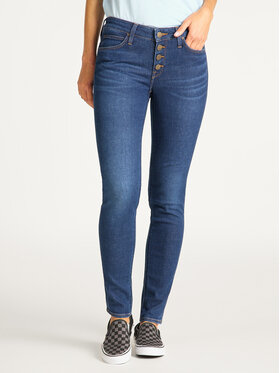 Lee Lee Jeansy Button Thru Scarlett L31YRONR 112107324 Granatowy Skinny Fit