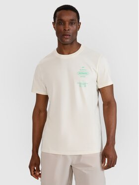 4F 4F T-Shirt 4FRSS25TTSHM2688-11S Biały Regular Fit