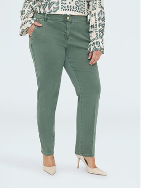 Fiorella Rubino Fiorella Rubino Spodnie materiałowe P712T005165N005 Zielony Regular Fit