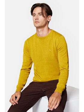 Lancerto Lancerto Sweter Tony SW073223000082 Żółty Regular Fit